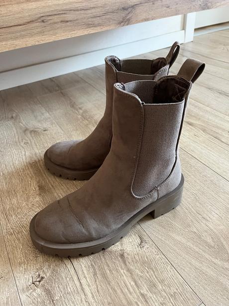 Hnedé nízke čižmy, h&m,36