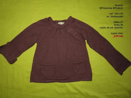 Pulóvrik, vertbaudet,110