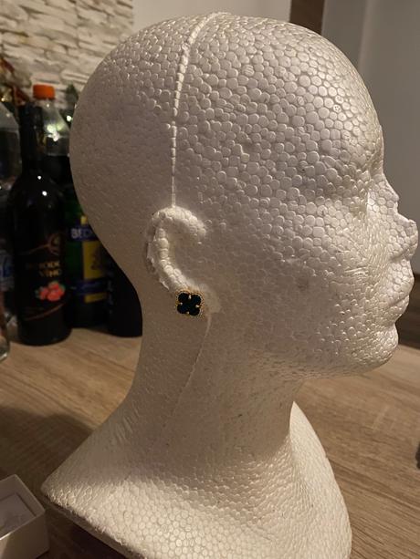 Luxusné náušnice pravé striebro s malachitom, 