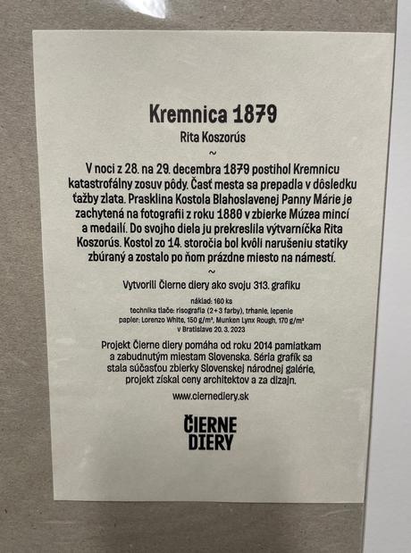 Čierne diery grafika kremnica 1879,