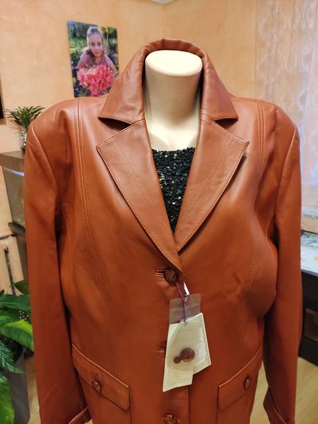 Kožená bunda -sako 48-50, xxxl