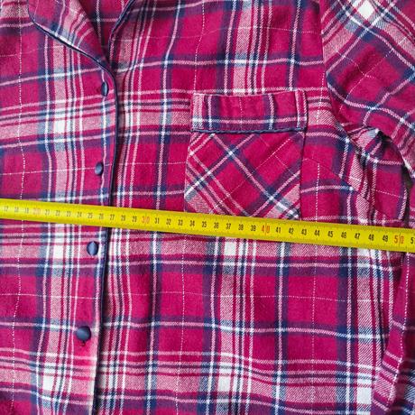 Dámske bavlnené teplé pyžamo na gombíky, m