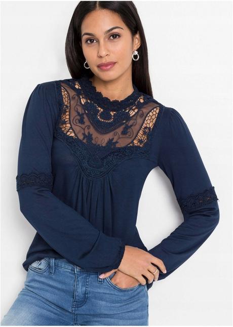 Dámske tričko s čipkou (44-46), xxl