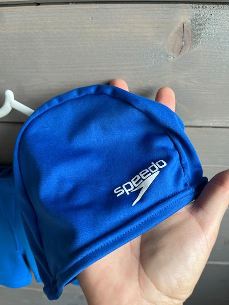 Speedo plavky+čiapka, speedo,122
