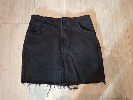 Riflová sukňa, bershka,s