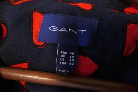 Gant monogram srdieckove luxusne saty vel. l-m, gant,40