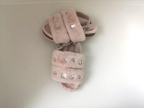 Plyšove sandalky/papuce zara kids 24/25, nove, zara,24 / 25