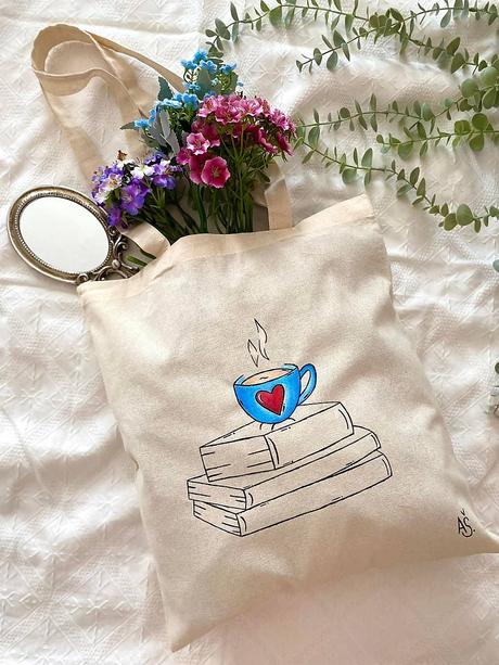 Plátené, ručne maľované tašky, 