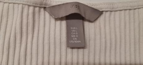 Viskozový top s elastanom v. l, h&m,l