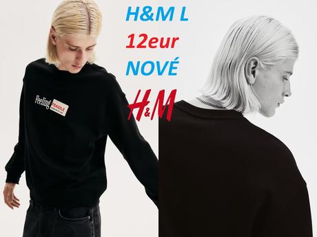 Mikina hm fragile čierna, h&m,l