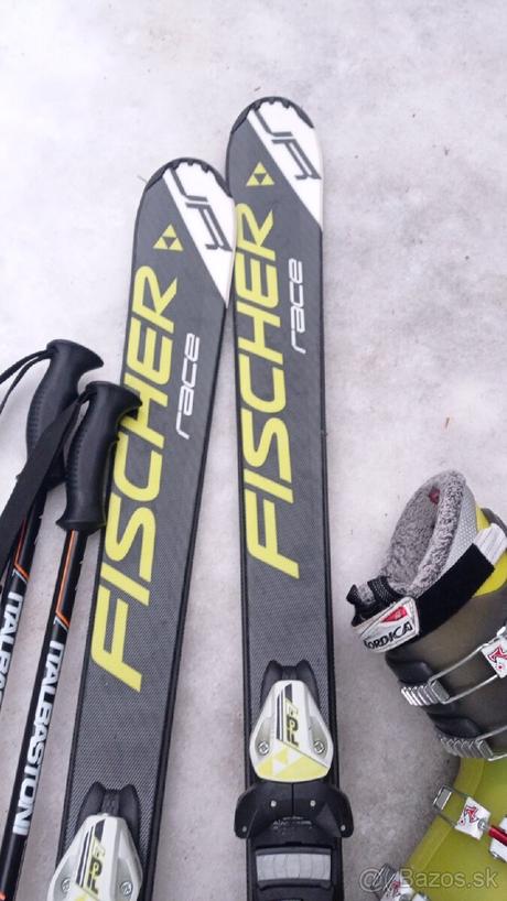 Lyže fischer 150 cm, lyžiarky, palice, fischer,150-159 cm
