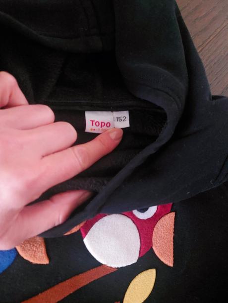 Krasna hladucka mikinka so sovickami 10-12r, topolino,152