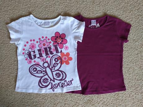2x tričko s krátkym rukávom veľ.104/110, bonprix,104