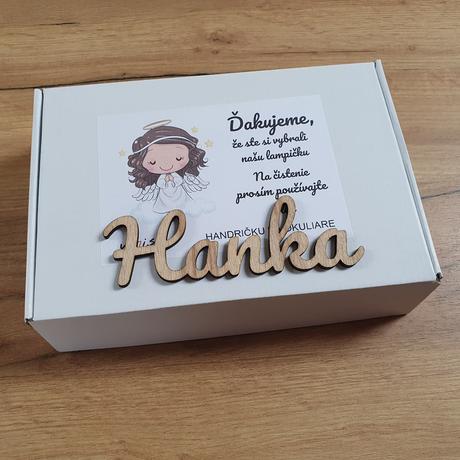 Detská nočná lampa s vlastným menom anjelka ii.,