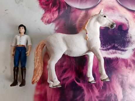 Schleich stajňa jazdec koník, 