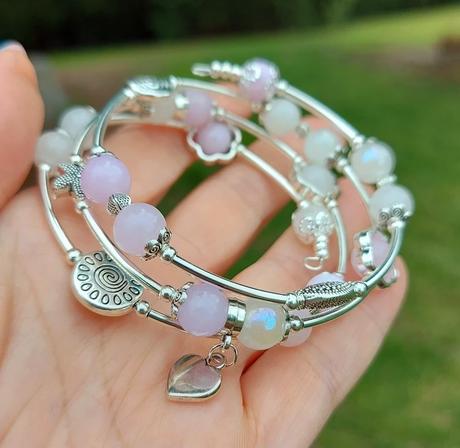 Náramok z minerálov pre panny, váhy, ryby, rak, 