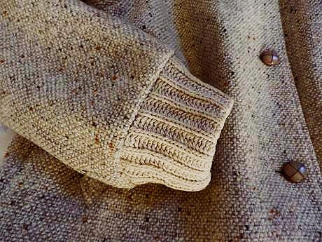 Teplá tvídová bunda /kabátik, xl