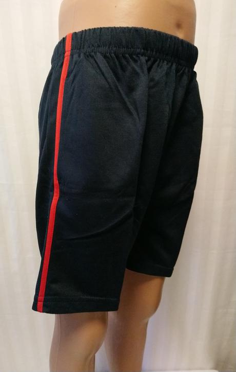 Chlapč. tm. modré šortky šport, era fashion, 128, 128