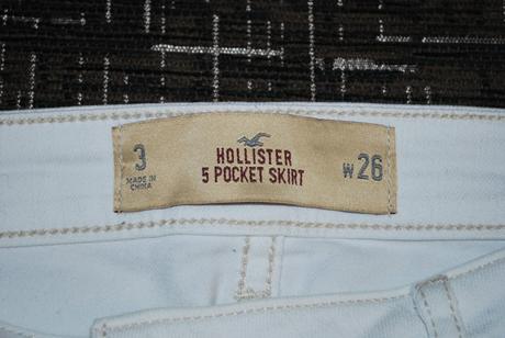 Biela minisukňa...holister, 36