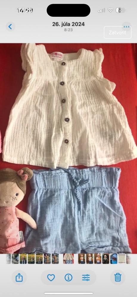 Letné tričko a kraťasy, pepco,80