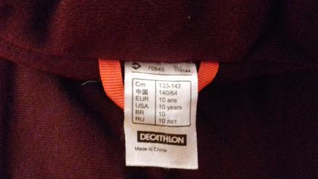 Vetrovka, decathlon,134