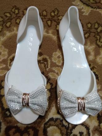 Gumové balerínky s mašľou, 37