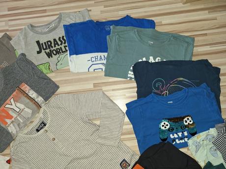 Tričko dlhý rukáv 19ks, 122–134