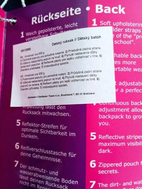 Školský batoh, 