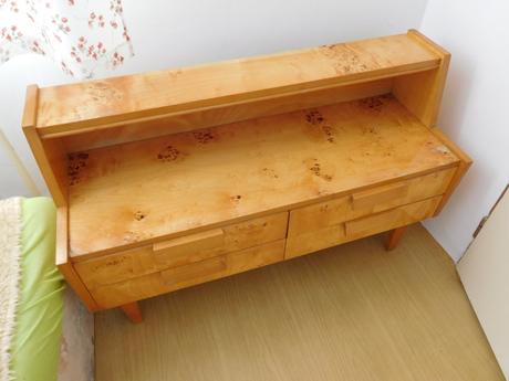 Čerešňové drevo retro komoda 4 šuplíková,, 