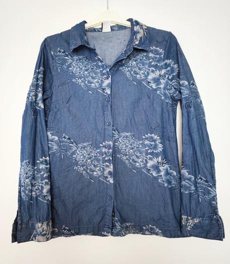 Riflová tenká košeľa vero moda, vero moda,m