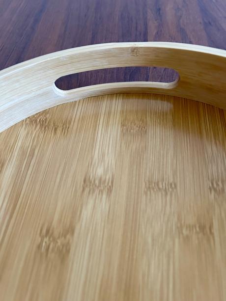 Okrúhly bambusový podnos priemer 29 cm, 