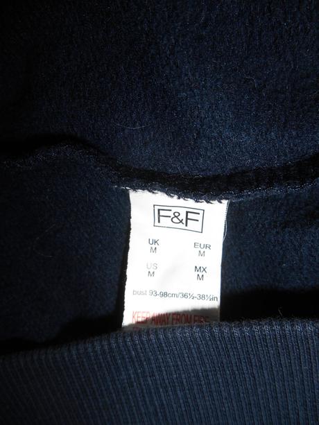 Mikina s kapucňou f&f veľ.m, f&f,m