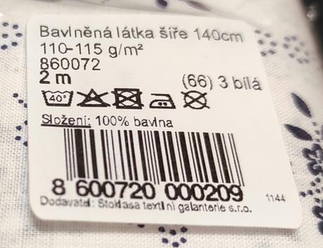 Predám bavlnenú látku, 