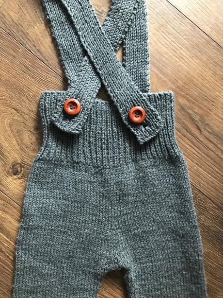 Merino rucne pletene nohavice na traky, 86