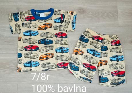Dvojdielne pyžamo motív auta, traktor 6-7-8r, 116 / 122 / 134