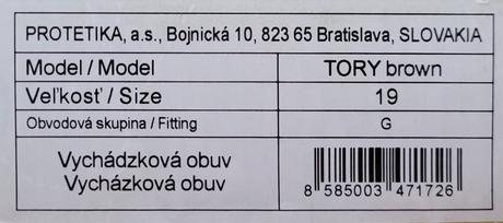 Sandálky proterika 19, protetika,19