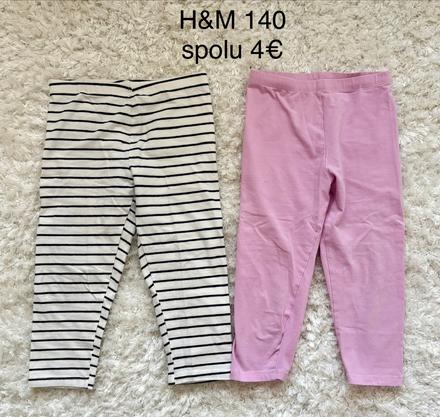 3/4 legíny h&m 140 2ks, h&m,140