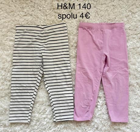 3/4 legíny h&m 140 2ks, h&m,140