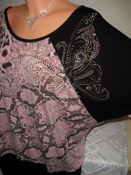 Luizza motylia tunika s kamienkami, 44