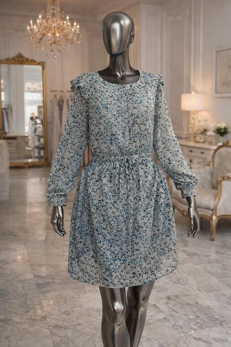 Blue motion vzdušné kvetované šaty, 40