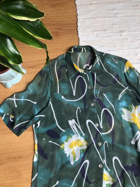 Zelená letná blúzka, l