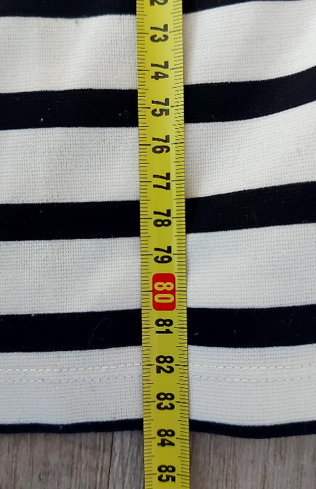 Smotanové pásikavé šaty, h&m,xs