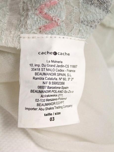 -s gorálkami výšívaný top cache cache veľ. 40, s