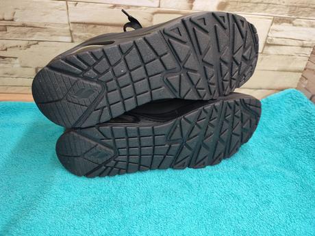 Skechers 38 - dámske čierne kožené topánky, skechers,38