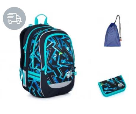 Školská taška - set topgal coda medium, 