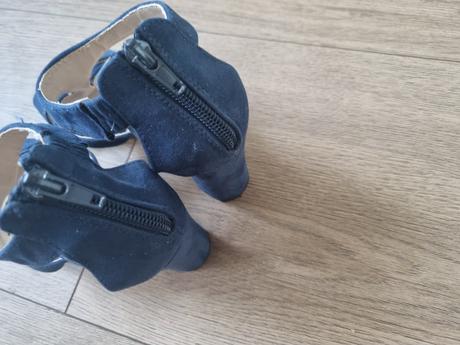 Tmavomodré sandále na zips orsay 36, 36