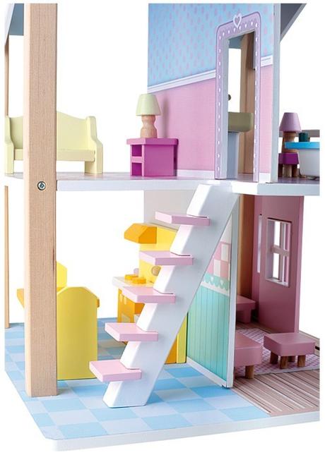 Small foot domček pre bábiky modrá strecha otočný,