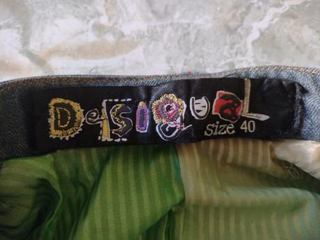 Rifľovo - patchworkový kabát zn. desigual., desigual,40