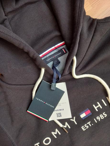 Čierna mikina tommy hilfiger, tommy hilfiger,s