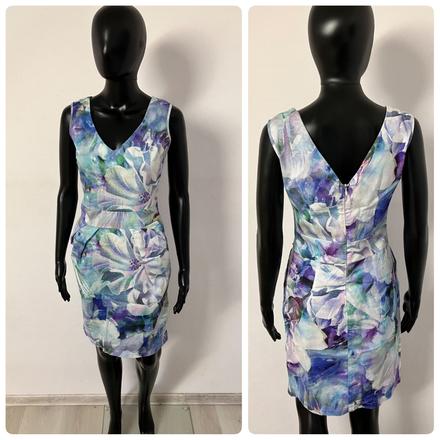 Dámske farebné kvetované šaty (40), m